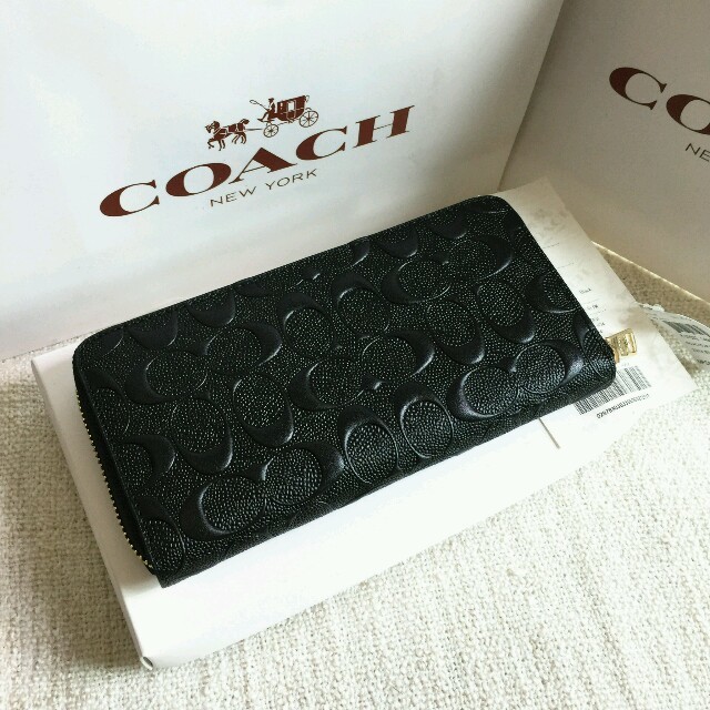 COACH - COACH長財布 コーチ正規品財布 F53834 ブラック 女性用財布