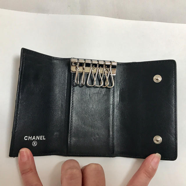 CHANEL シャネル☆ココマーク キーケース マトラッセ ブラック 6本 CHANEL シャネル☆ココマーク キーケース マトラッセ ブラック 6本