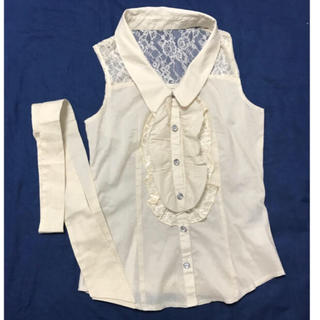 セシルマクビー(CECIL McBEE)のセシルマクビー シャツ リボン付き(シャツ/ブラウス(半袖/袖なし))