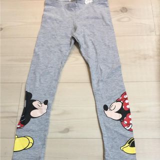 エイチアンドエム(H&M)の美品 H&M ディズニー ミッキーミニー レギンス グレー(パンツ/スパッツ)