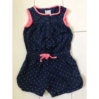 ベビーギャップ(babyGAP)のbaby gap水玉 サロペット ロンパース オールインワン90cm(ワンピース)