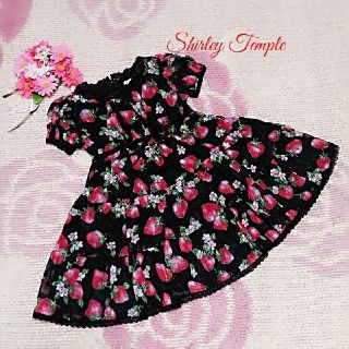 シャーリーテンプル(Shirley Temple)の♡28♡シャーリーテンプル♡シースルー♪いちごワンピース♪♡110cm♡(ワンピース)