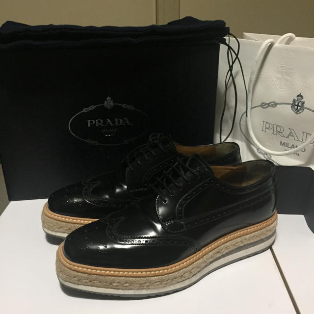 ドレス/ビジネス【期間限定価格】PRADA  エスパドリーユ  UK6.5