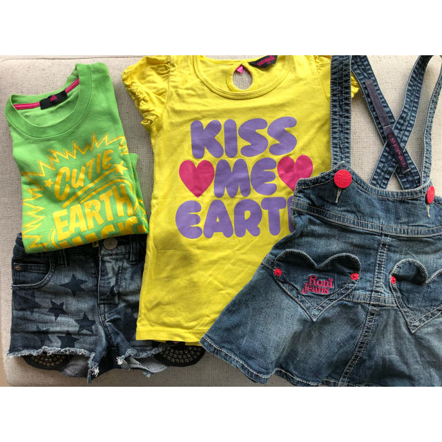 EARTHMAGIC(アースマジック)のEARTHMAGIC 120セット RONI キッズ/ベビー/マタニティのキッズ服女の子用(90cm~)(Tシャツ/カットソー)の商品写真