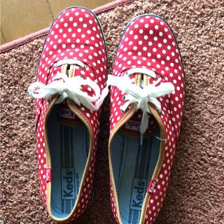 ケッズ(Keds)のほぼ新品! Kedsの可愛い水玉シューズ  25.5cm(スニーカー)