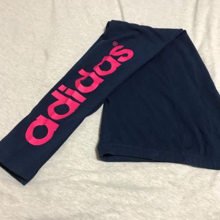 アディダス(adidas)の【adidas】レギンス ネイビー×ピンク L(レギンス/スパッツ)