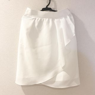 ウィルセレクション(WILLSELECTION)のWILLSELECTION♡ドライポプリンラッフルコクーンスカート(ミニスカート)