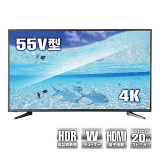 情熱価格PLUS HDR対応 55V型 4K液晶テレビ

(テレビ)