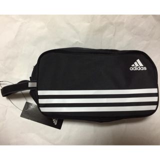 アディダス(adidas)の（新品）アディダス　 シューズケース　黒(シューズバッグ)