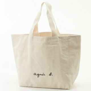 アニエスベー(agnes b.)のa_-様専用☆アニエスベー ロゴトートバッグ 大 新品☆アイボリー(トートバッグ)