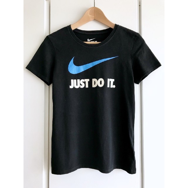 美品／ナイキ／NIKE『JUST DO IT』Tシャツ／ブラック／M／レディース | フリマアプリ ラクマ