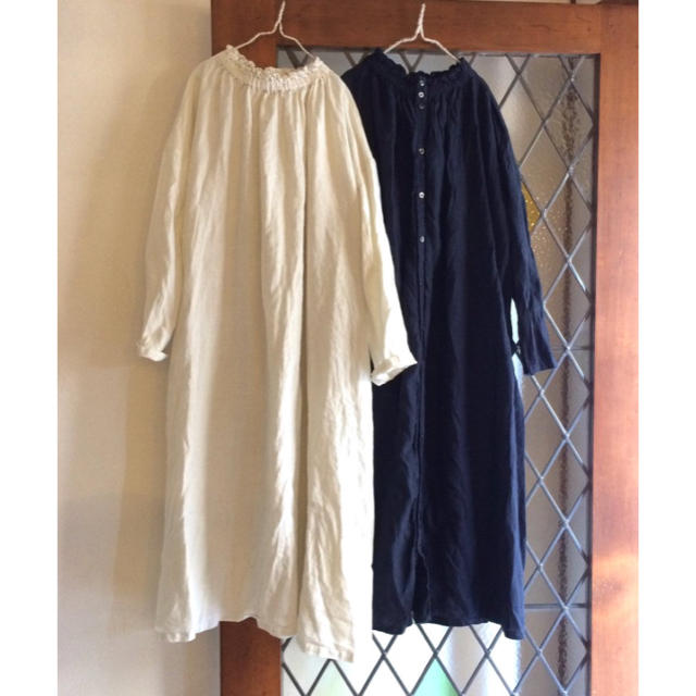 nest robe  リネンシャーリングワンピース