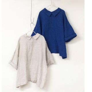 ネストローブ(nest Robe)のネストローブ  フレンチリネン襟付き2wayブラウス(シャツ/ブラウス(長袖/七分))