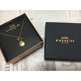 コーチ(COACH)のくまこ様専用  COACH ネックレス ゴールド 箱付き コーチ(ネックレス)