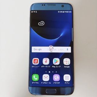 エヌティティドコモ(NTTdocomo)のSC-02H☆Blue Coral☆GALAXY S7 edge☆送料無料(スマートフォン本体)