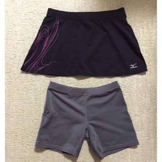 ミズノ(MIZUNO)の【ジェーン様 専用】ランニングスカート＆アンダースパッツ ミズノ(ウェア)