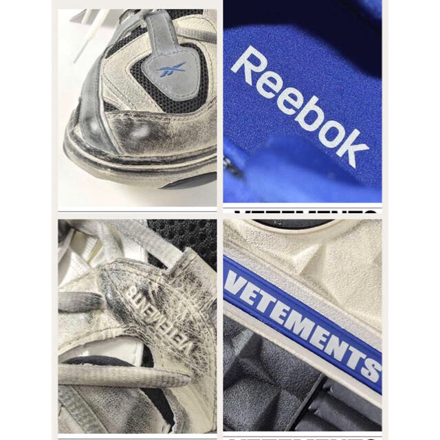 確実正規品 ヴェトモン vetements リーボック スニーカー 新品41.5 確実正規品 ヴェトモン vetements リーボック スニーカー 新品41.5