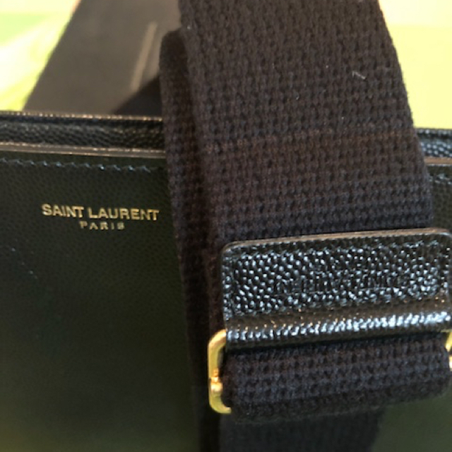 SAINT LAURENT PARIS ショルダーバッグ レザー 黒