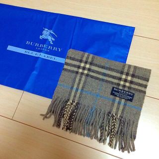 バーバリー(BURBERRY)のバーバリー♡マフラー グレー(マフラー/ショール)