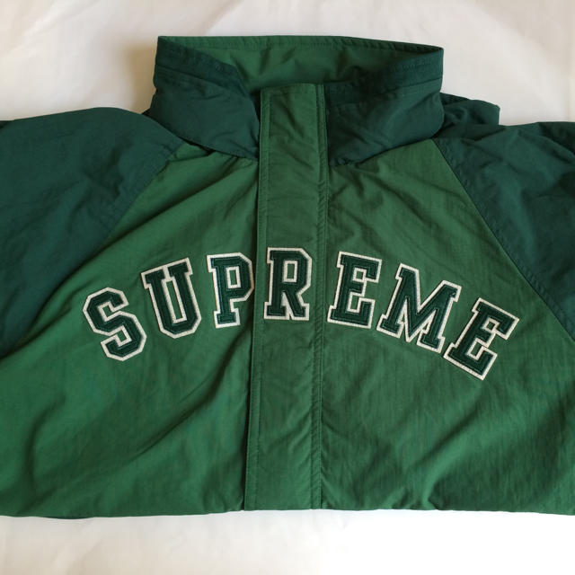 Supreme Court Half Zip Pullover Green 緑Mナイロンジャケット