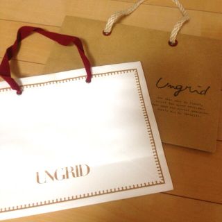 アングリッド(Ungrid)のUngrid ショ袋set(ショップ袋)