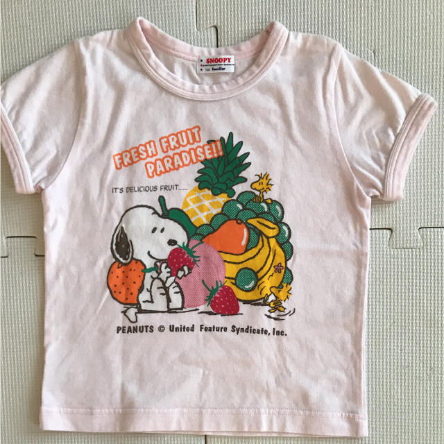 familiar(ファミリア)のfamiliar ファミリア スヌーピーTシャツ 120 キッズ/ベビー/マタニティのキッズ服女の子用(90cm~)(Tシャツ/カットソー)の商品写真