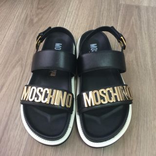 モスキーノ(MOSCHINO)の新品 モスキーノ ロゴ サンダル ジェレミースコット(サンダル)