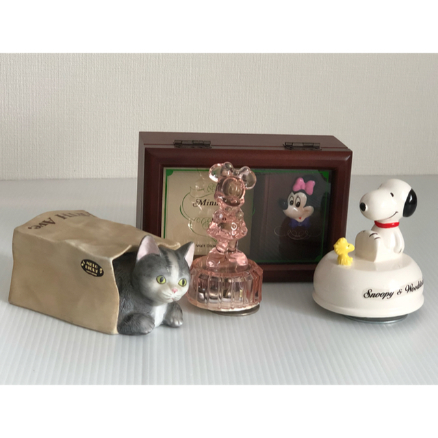 PEANUTS - ( 美品 )PEANUTS CHARACTERS 陶器製 スヌーピーオルゴール