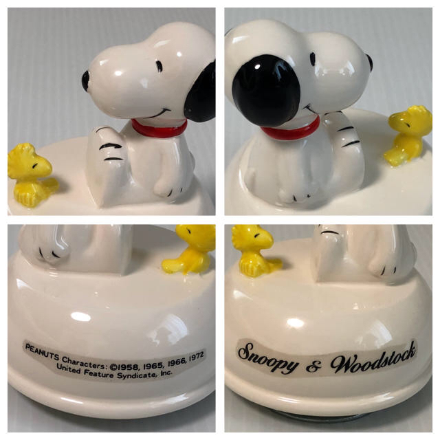 PEANUTS - ( 美品 )PEANUTS CHARACTERS 陶器製 スヌーピーオルゴール