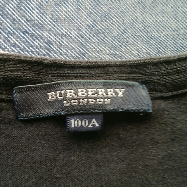 BURBERRY(バーバリー)のBURBERRY　黒　100　カーディガン　女の子 キッズ/ベビー/マタニティのキッズ服女の子用(90cm~)(カーディガン)の商品写真