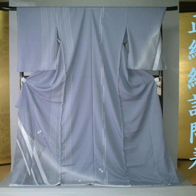 非常に高い品質 正絹 夏物 絽訪問着生地 ro149 送料込み 新品 粋な幾何学文様柄 着物