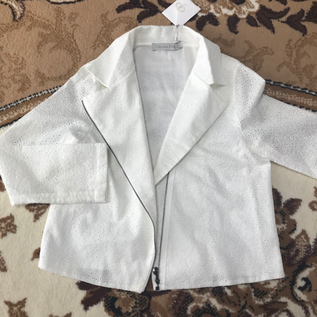 【新品タグ付き】Christian Diorの春夏コットンホワイトジャケット♡