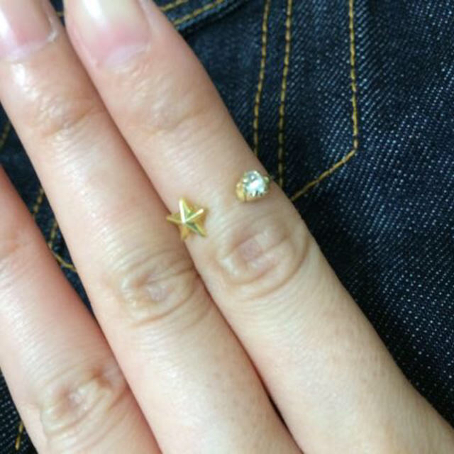 スターストーンリング レディースのアクセサリー(リング(指輪))の商品写真