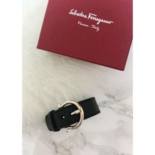 サルヴァトーレフェラガモ(Salvatore Ferragamo)のSalvatore Ferragamo フェラガモ バングル BLACK(ブレスレット/バングル)