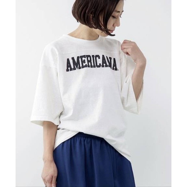 DEUXIEME CLASSE(ドゥーズィエムクラス)のAMERICANA Tシャツ 6／3まで レディースのトップス(Tシャツ(半袖/袖なし))の商品写真