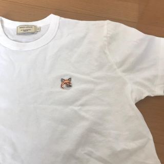 メゾンキツネ(MAISON KITSUNE')のMAISON Kitsuné foxパッチ ホワイト s Tシャツ半袖(Tシャツ(半袖/袖なし))