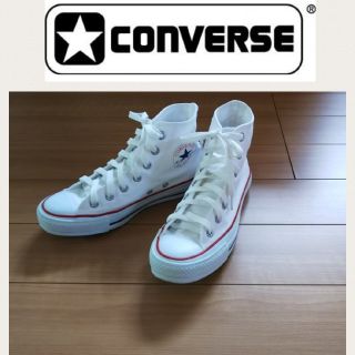 コンバース(CONVERSE)のCONVERSE 23.5㌢★ ホワイト ﾊｲｶｯﾄｽﾆｰｶｰ(スニーカー)