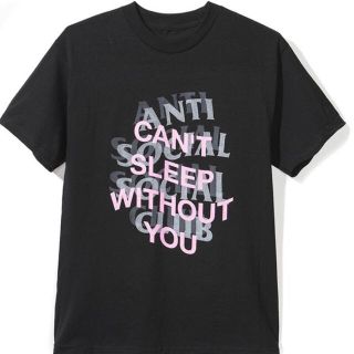 アンチ(ANTI)のANTI SOCIAL / black pain black Tee / M(Tシャツ/カットソー(半袖/袖なし))