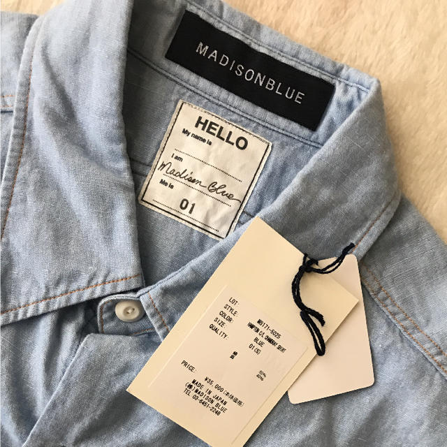 MADISONBLUE(マディソンブルー)のマディソンブルー＊コットンリネンシャツ レディースのトップス(シャツ/ブラウス(長袖/七分))の商品写真