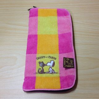 スヌーピー(SNOOPY)のyk様専用 ☆ スヌーピー タオル ポーチ (未使用)(タオル)