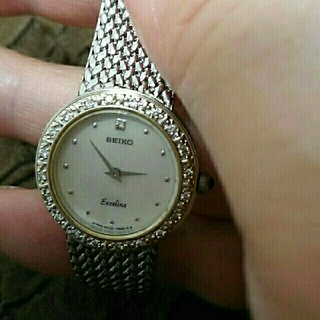 セイコー(SEIKO)の定価20万 セイコーシェル 文字盤　ダイヤベゼルエクセリーヌ  (腕時計)
