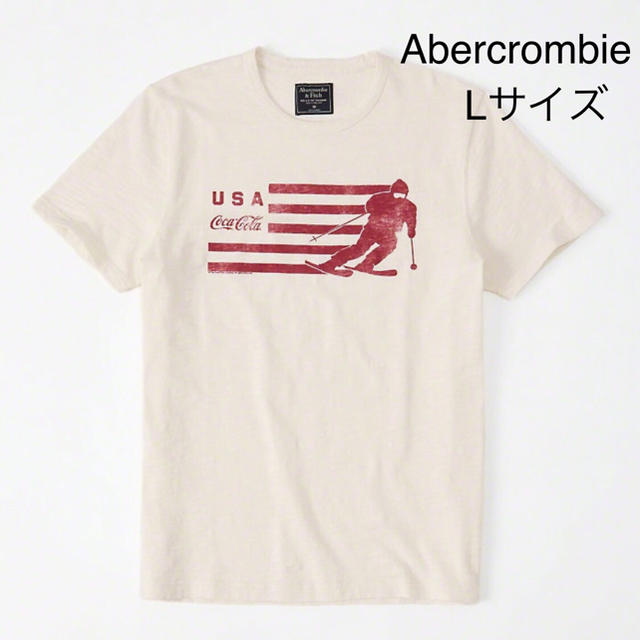 Abercrombie&Fitch(アバクロンビーアンドフィッチ)の限定品♪★Abercrombie 【L】Coca-Colaコラボプリント半袖T メンズのトップス(Tシャツ/カットソー(半袖/袖なし))の商品写真