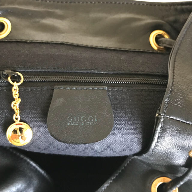 Gucci(グッチ)のGUCCI レザーバンブーバッグパック レディースのバッグ(リュック/バックパック)の商品写真