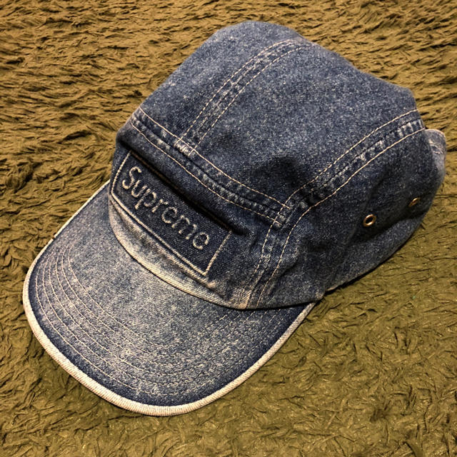 帽子supreme box logo embossed camp cap キャップ