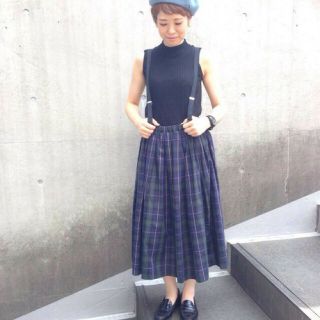 ドットアンドストライプスチャイルドウーマン(Dot&Stripes CHILDWOMAN)のチェックスカート(ロングスカート)