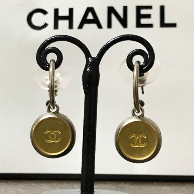 CHANEL - 正規品 シャネル ピアス フープ ココマーク ゴールド シルバー 金 銀 コンビの通販 by ☆ハーベスト☆｜シャネルならラクマ