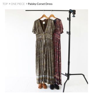 トゥデイフル(TODAYFUL)のにこ様♡専用♡paisley corset dress ★新品 未使用★(ロングワンピース/マキシワンピース)