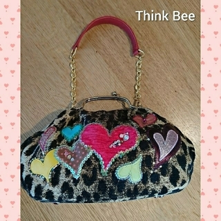 シンクビー(Think Bee!)の【美品✨】Think Bee! がま口ハンドバック(ハンドバッグ)