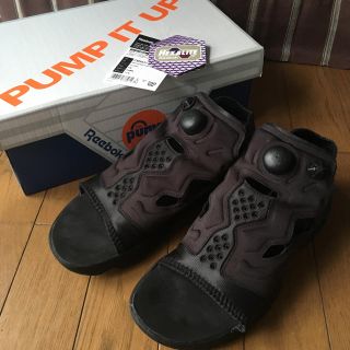 リーボック(Reebok)のあゆママさんお取り置き！  INSTAPUMP FURY サンダル  25㎝ 黒(サンダル)