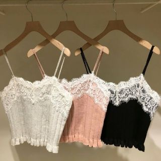 ダブルクローゼット(w closet)のwcloset レース付き ビスチェ キャミソール(キャミソール)